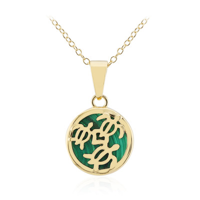 Collana in argento con Malachite