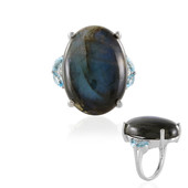 Anello in argento con Labradorite