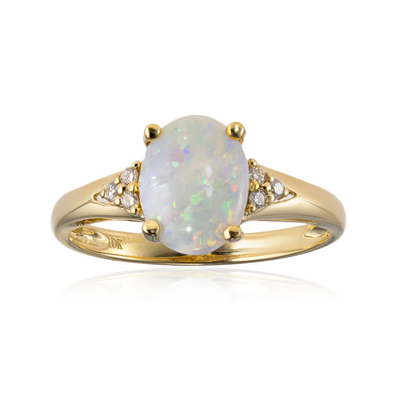 Anello in oro con Opale Australiano-9362LU | Gioielli Juwelo