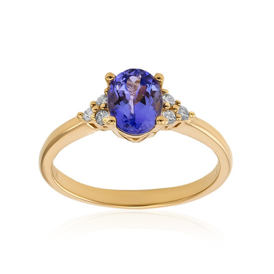 Anello in oro con Tanzanite AAA