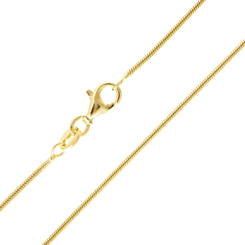 Catenina a serpente in argento placcato oro giallo - 45 cm - 3,8 g-9433GS |  Gioielli Juwelo
