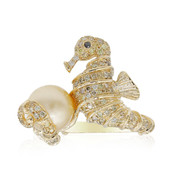 Anello in oro con Perla del Mare del Sud (CIRARI)