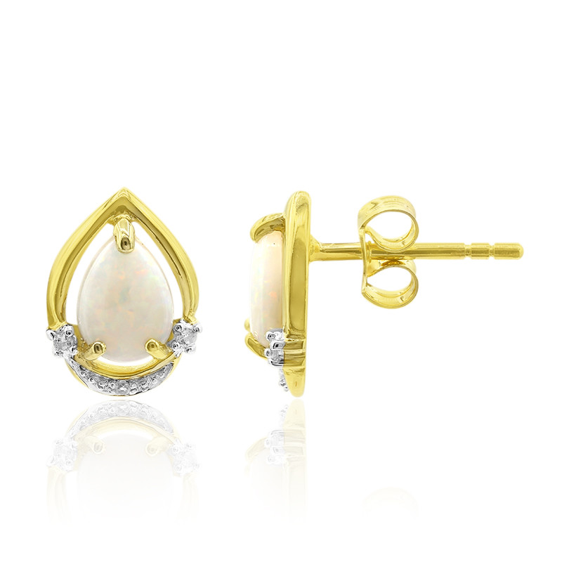 Orecchini in oro con Opale Bianco-3644WY | Gioielli Juwelo