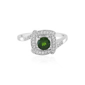 Anello in argento con Diopside Russo