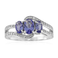 Anello in argento con Tanzanite