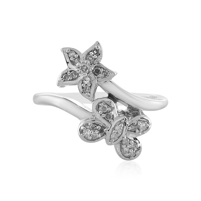 Anello in argento con Diamante I2 (I)-3529QY | Gioielli Juwelo