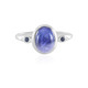 Anello in argento con Zaffiro Stellato Blu