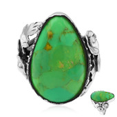 Anello in argento con Turchese Kingman Mohave Verde (Art of Nature)