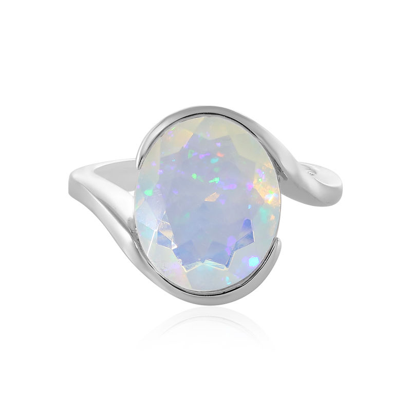 Anello in argento con Opale di Welo-7420KT | Gioielli Juwelo