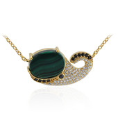 Collana in argento con Malachite