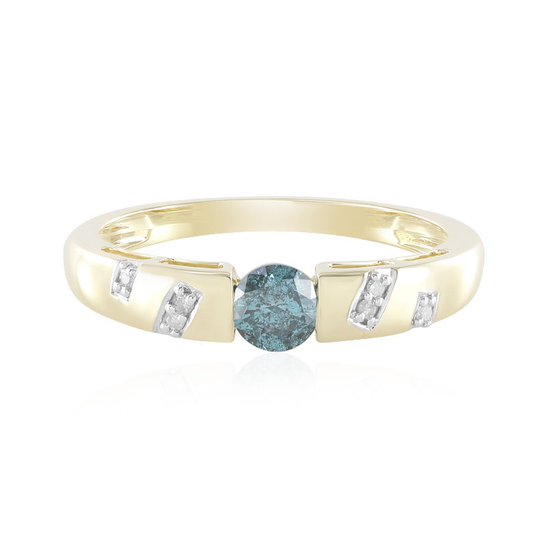 Anello in oro con Diamante Blu I3-3973XD | Gioielli Juwelo