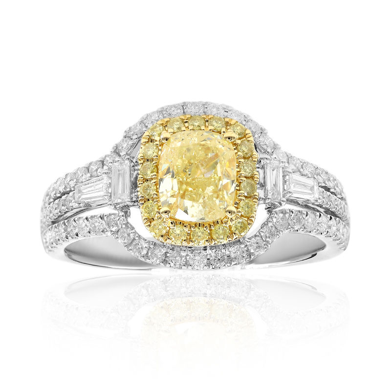Anello in oro con Diamante Giallo SI2 (CIRARI)-6649LX | Gioielli Juwelo