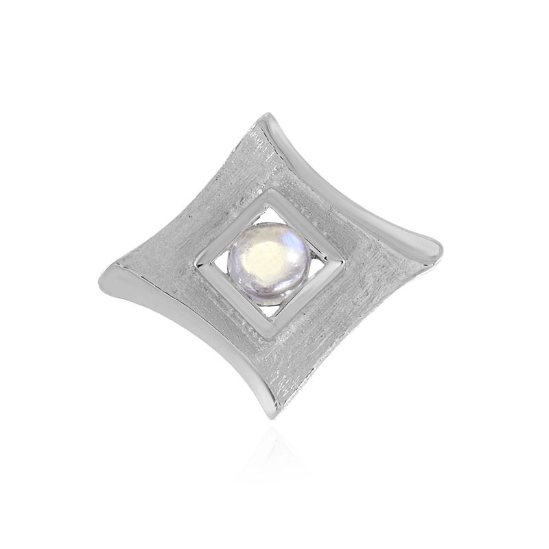 Ciondolo in argento con Pietra di Luna Arcobaleno AAA (MONOSONO  COLLECTION)-3657GT | Gioielli Juwelo
