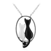 Collana in argento con Onice Nero