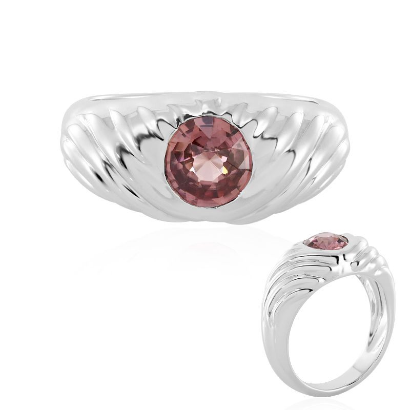 Anello in argento con Zircone Rosa (SAELOCANA)-9306CG | Gioielli Juwelo