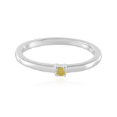 Anello in argento con Diamante Giallo I3