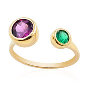 Anello in oro con Granato Magenta (de Melo)