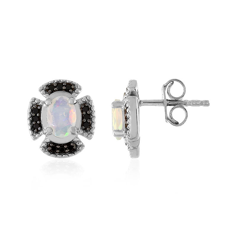 Orecchini in argento con Opale di Welo-5620FL | Gioielli Juwelo