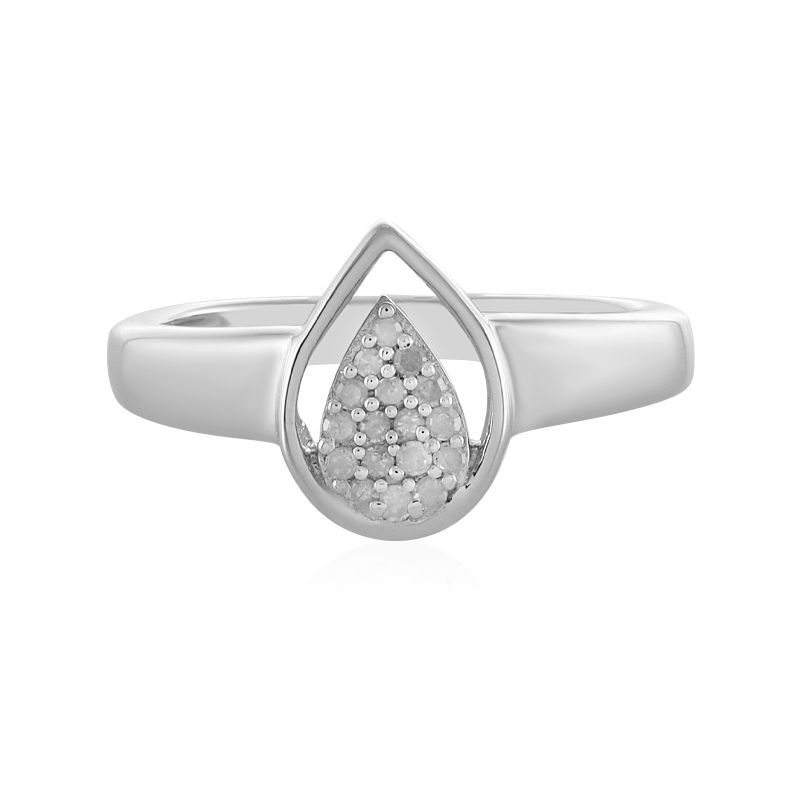 Anello in argento con Diamante I4 (J)-2899EC | Gioielli Juwelo