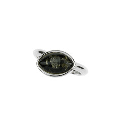 Anello in argento con Ambra Baltica