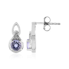 Orecchini in argento con Tanzanite (non riscaldata)