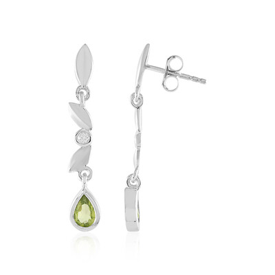 Orecchini in argento con Peridoto