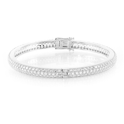 Bracciale in argento con Topazio Bianco