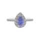 Anello in argento con Tanzanite