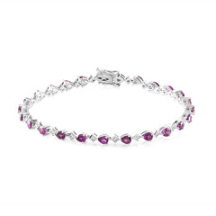 Bracciale in argento con Rodolite