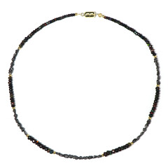 Collana in argento con Diamante Nero