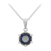 Collana in argento con Quarzo Mistico Blu