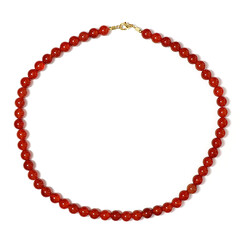 Collana in argento con Onice Rossa