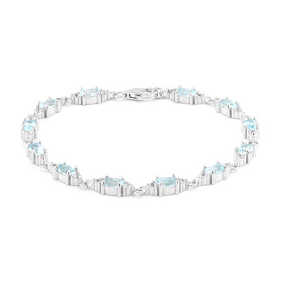 Bracciale in argento con Topazio Blu Cielo