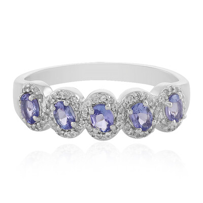 Anello in argento con Tanzanite