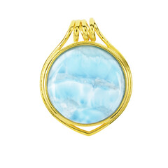 Ciondolo in argento con Larimar