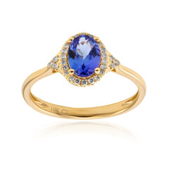 Anello in oro con Tanzanite AAA