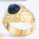 Anello in argento con Zaffiro Stellato Blu