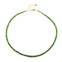 Collana in argento con Diopside Russo