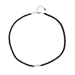 Collana in argento con Perla d'Acqua Dolce Bianca (Riya)