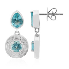 Orecchini in argento con Apatite Blu (Pallanova)