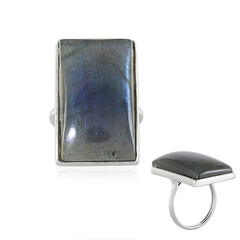 Anello in argento con Labradorite