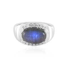 Anello in argento con Labradorite Blu Maniry (KM by Juwelo)