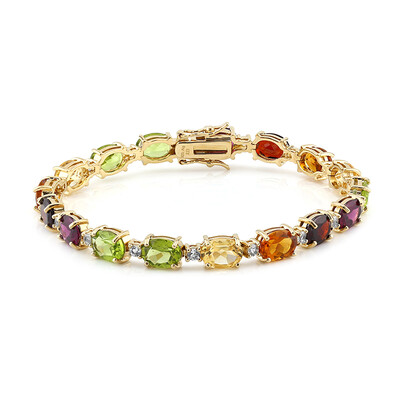 Bracciale in argento con Peridoto della Birmania