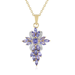 Collana in argento con Tanzanite