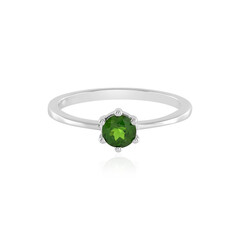 Anello in argento con Diopside Russo