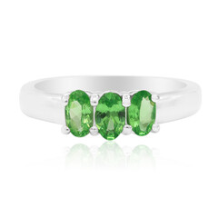 Anello in argento con Tsavorite