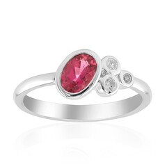 Anello in argento con Tormalina Rosa Brasiliana (Pallanova)