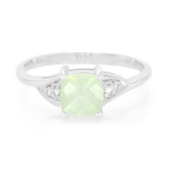 Anello in argento con Prehnite