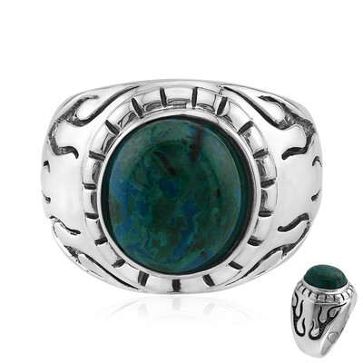 Anello in argento con Crisocolla (Art of Nature)