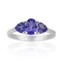 Anello in oro con Tanzanite AAA